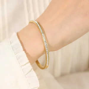 Luxury Stainless Steel Bangle Bracelet for Women Premium Quality