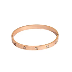 Elegant Stainless Steel Bangle for Women Sophisticated Evening Jewelry