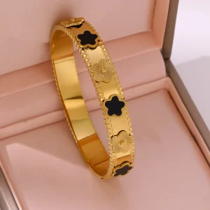 Titanium Steel Bangle for Women Durable Anti-Fade Fashion Bracelet
