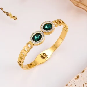 Premium Stainless Steel Bangle for Women High Polished Jewelry Gift