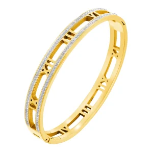 Glamorous Stainless Steel Bangle for Women Party Evening Bracelet