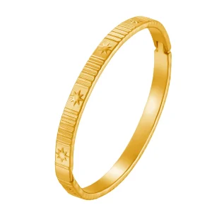 Women's High End Stainless Steel Bangle Refined Polished Finish