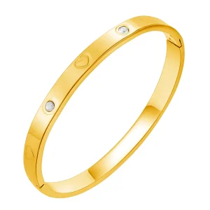 Single Band Stainless Steel Bangle for Women Simple Classic Style