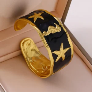 Women's Stainless Steel Cuff Bangle Elegant Classic Everyday Jewelry