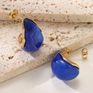 Luxury Gold Stud Earrings for Women Stainless Steel Premium Quality