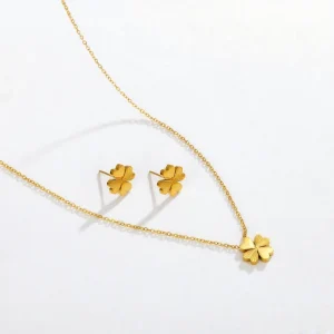 Minimalist Stainless Steel Jewelry Set Tarnish Free Everyday Wear