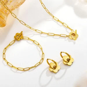Waterproof Stainless Steel Jewelry Set No Fade Summer Collection