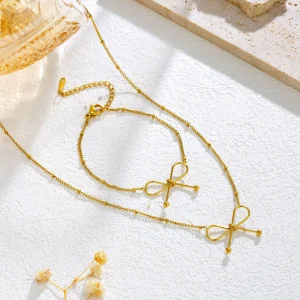 Non Tarnish Stainless Steel Jewelry Set Daily Wear Essentials
