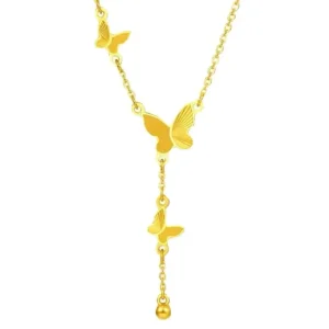 Fashion Gold Stainless Steel Choker Necklace Hypoallergenic For Women