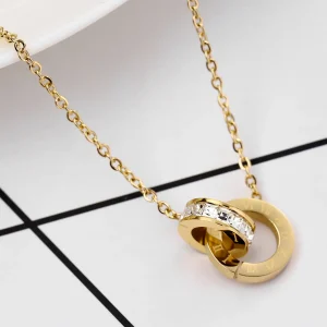 Dainty Gold Plated Stainless Steel Pendant Necklace For Women
