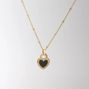 Vacuum Gold Plated Stainless Steel Necklace Hypoallergenic Women Jewelry