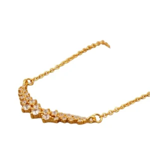 Delicate Gold Plated Stainless Steel Necklace For Women Gift