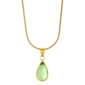 Gold Plated Stainless Steel Box Chain Necklace For Women Fashion