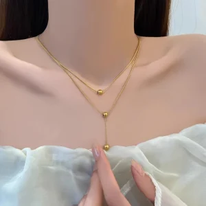 Stainless Steel Gold Plated Initial Necklace Fashion For Women