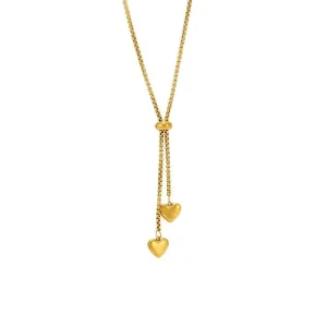 Gold Plated Stainless Steel Ball Chain Necklace For Women