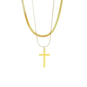 Gold Plated Stainless Steel Love Knot Necklace For Women