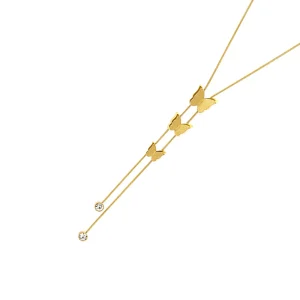 Stainless Steel 18K Gold Plated Beaded Choker Necklace Women