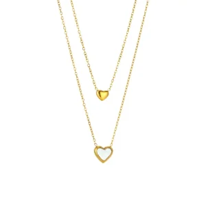 Stainless Steel Gold Plated Horseshoe Necklace For Women Fashion